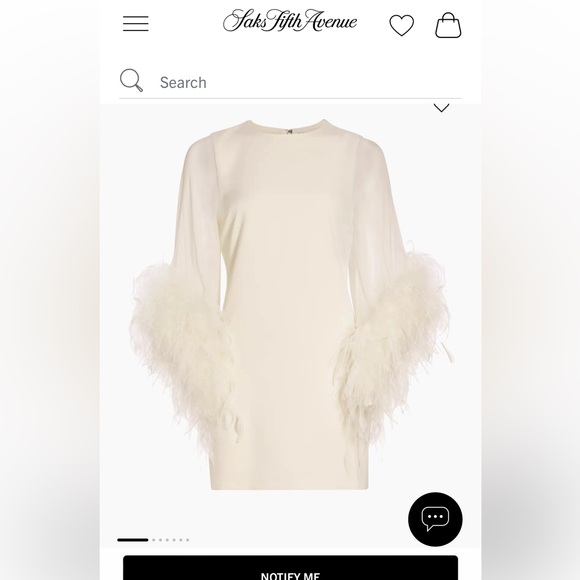 Bridal Alice + Olivia Izola Feather-Trim Minidress - Picture 4 of 4